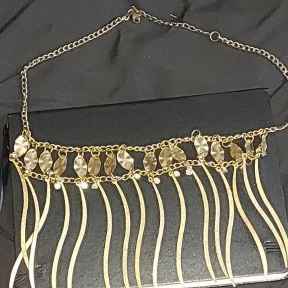 Tassel Gold Plated Necklace - Picture 2 of 4